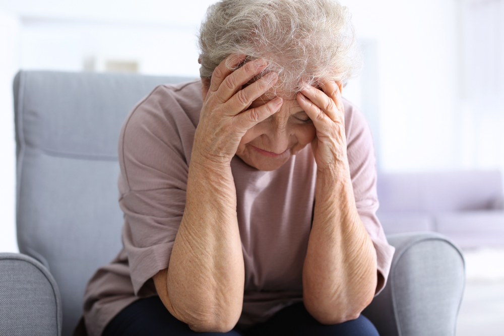 Woman in denial of her dementia diagnosis