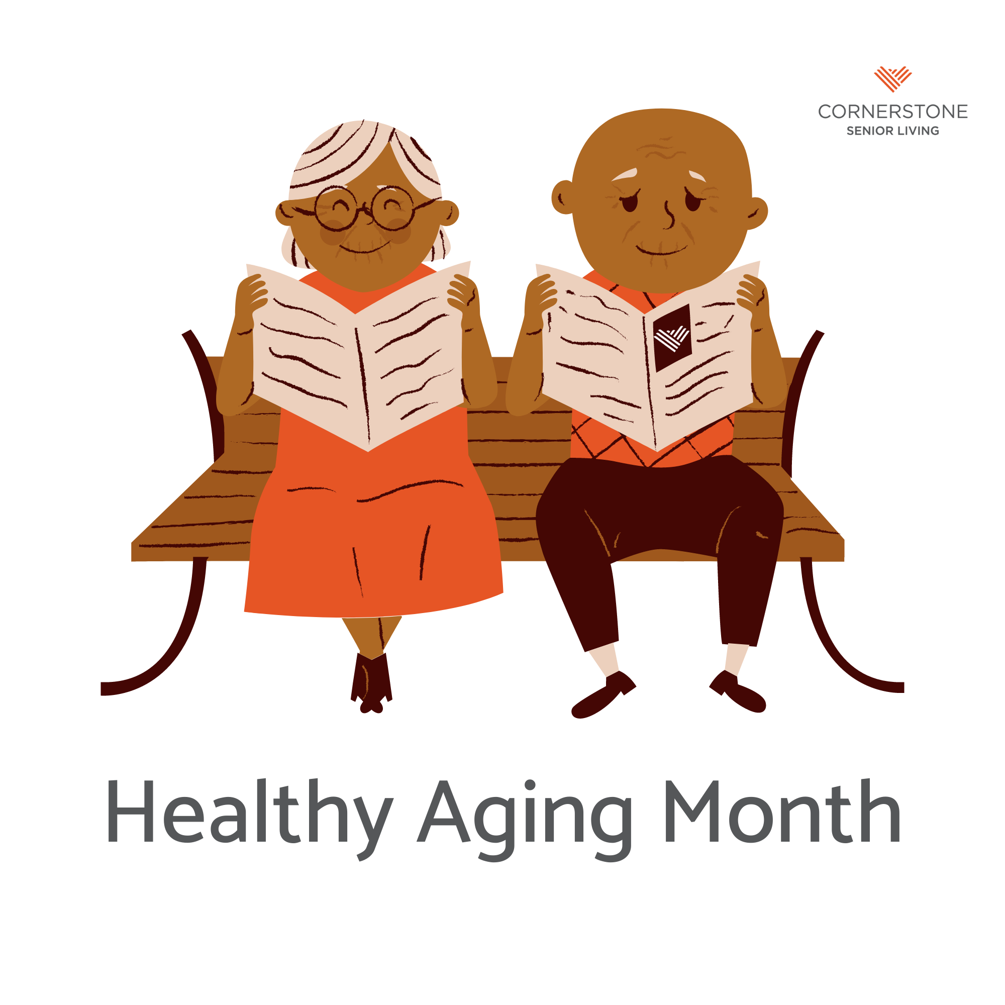 healthy senior clip art